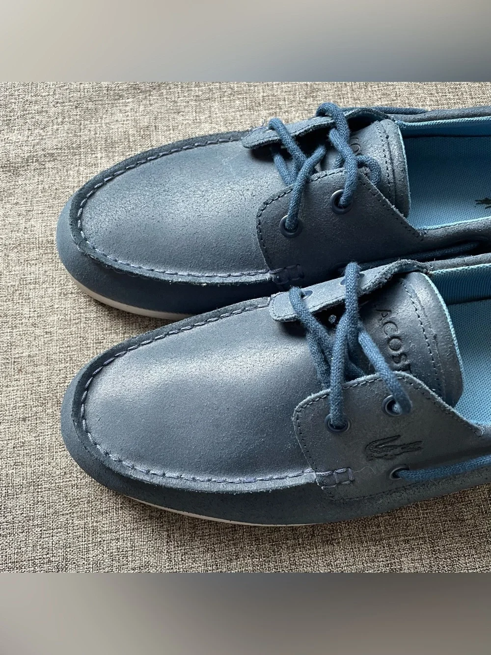 Lacoste Navire Leather Boat Shoes Men’s
